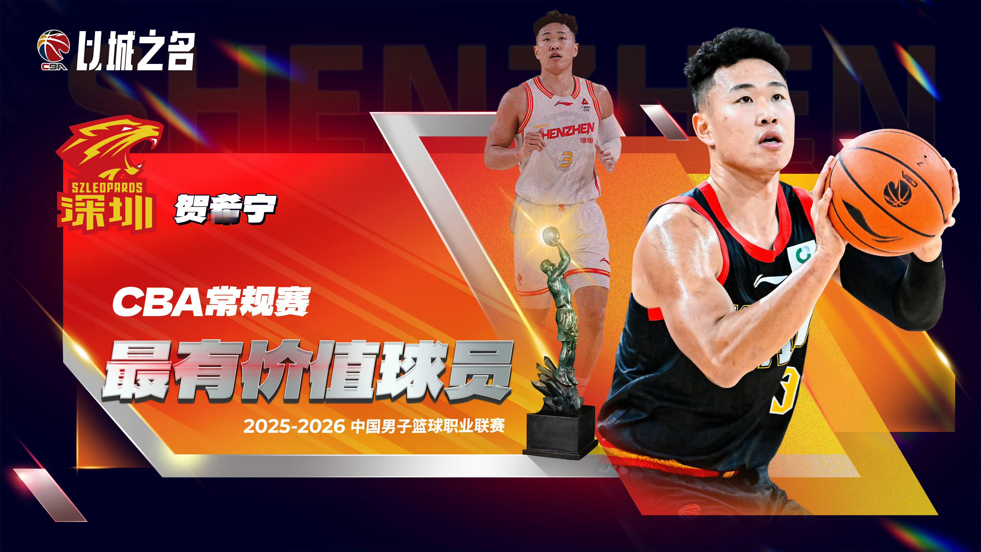 CBA新科MVP贺希宁！我问他：你想拿MVP吗他回复：一直都想，不忘来时路天赋也