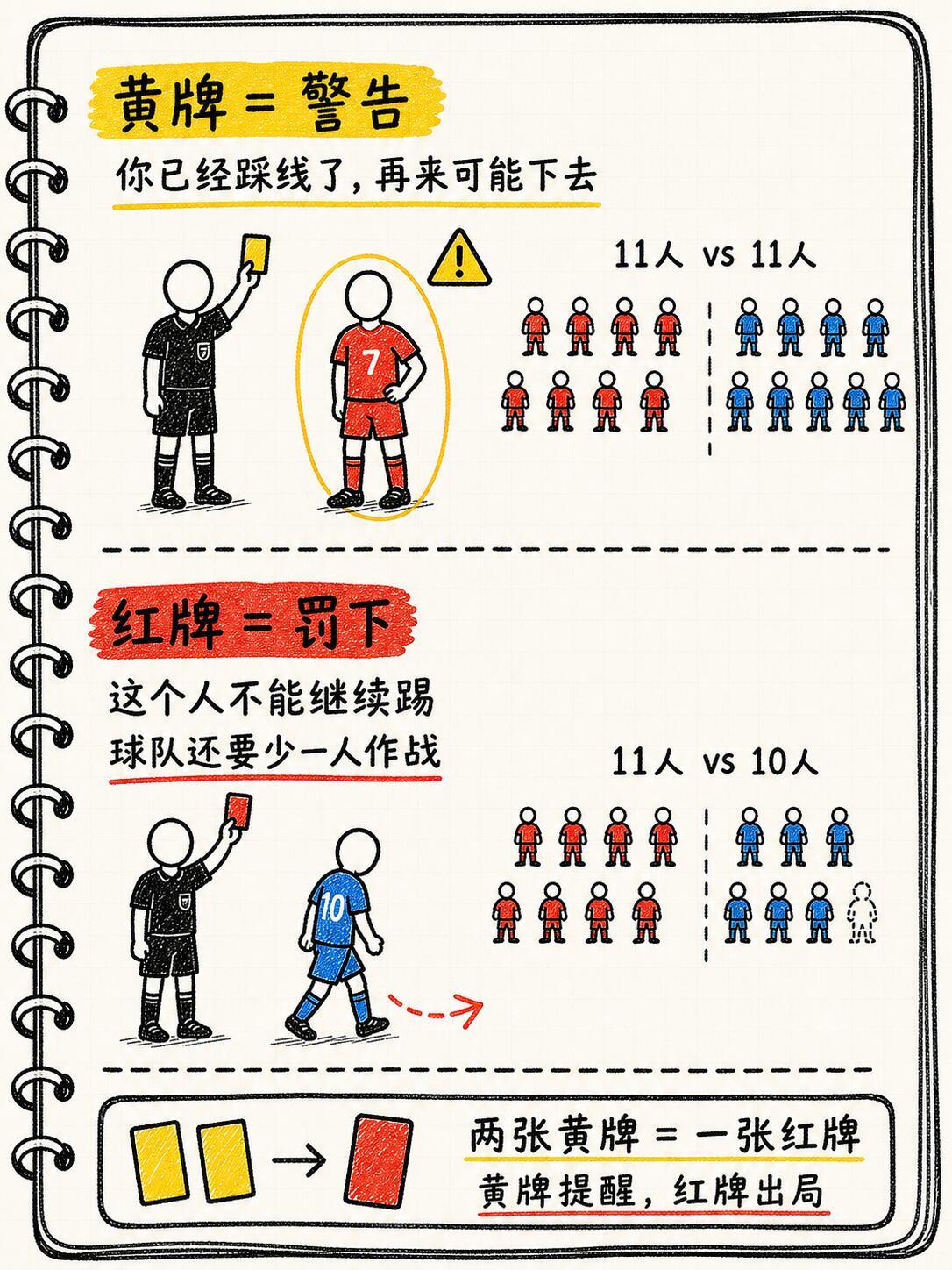 新手看球必懂：红黄牌和点球到底怎么判？看比赛最容易懵的瞬间就是：裁判一吹哨、一掏