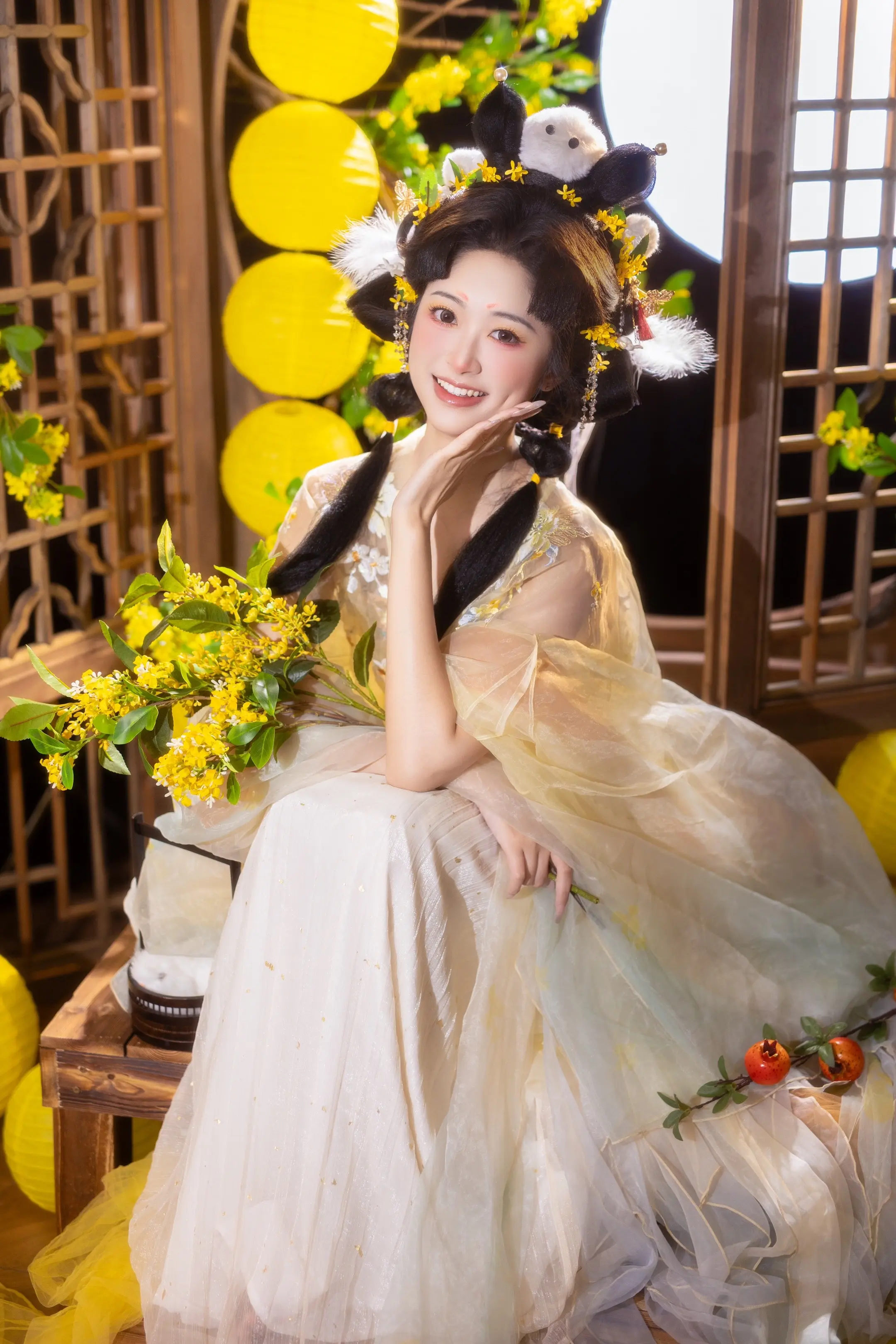 “良辰美景，玉兔🐇降临”