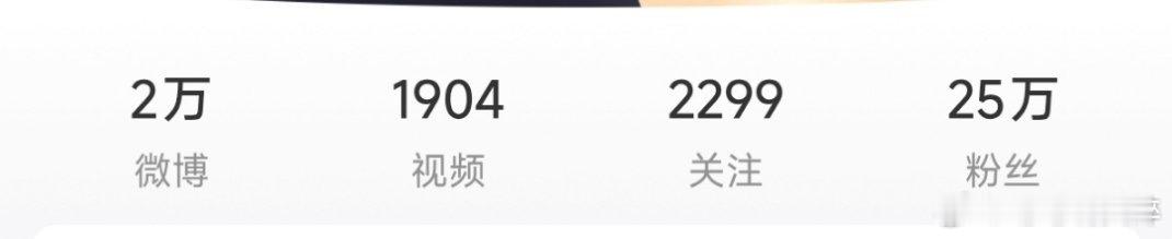25万粉丝了