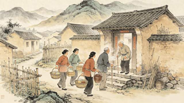 孤寡老人独居村口，全村默默帮扶，多年后老人留下意外惊喜