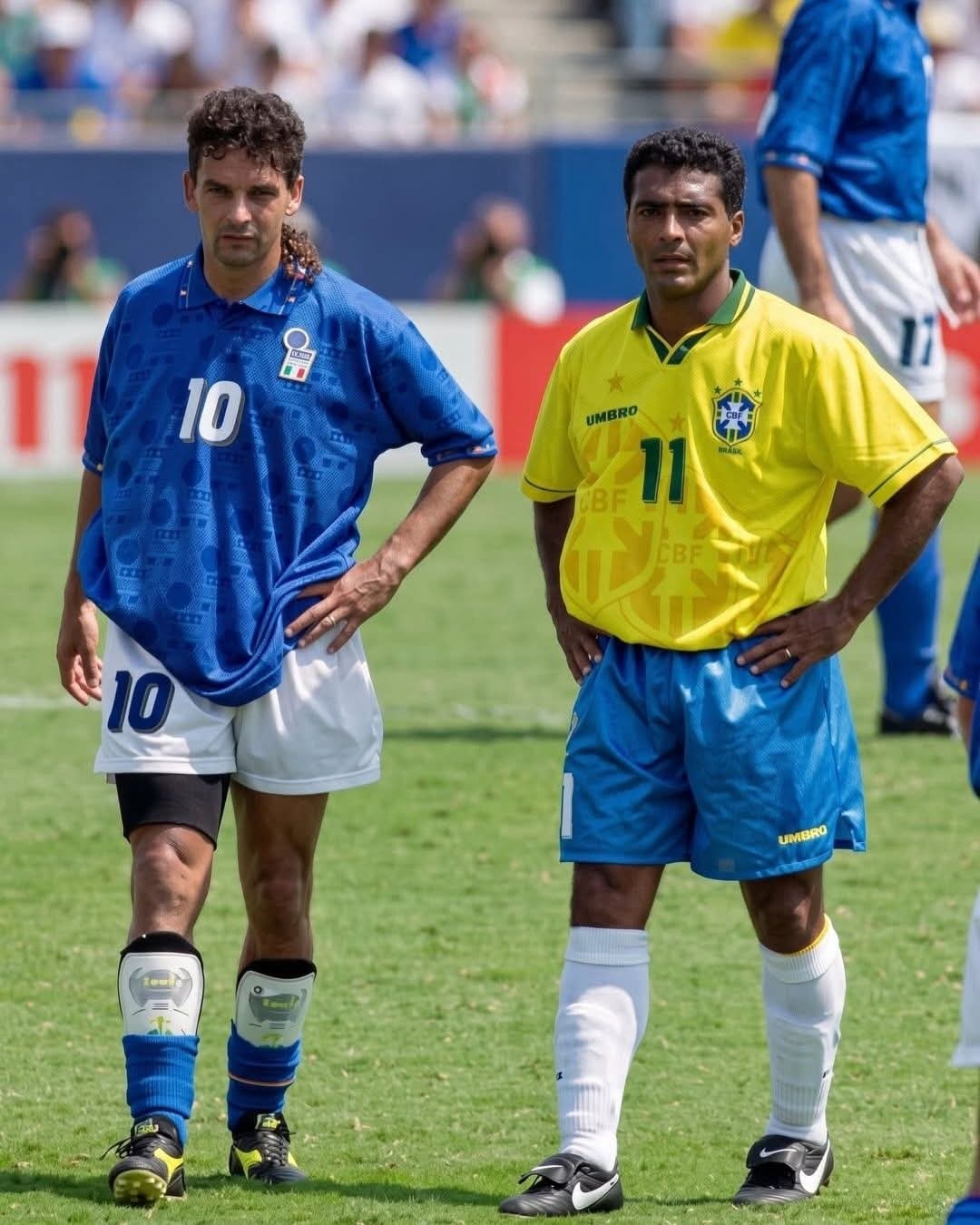【老照片】 世界杯 Two USA '94 Legends.🇮🇹🇧🇷 