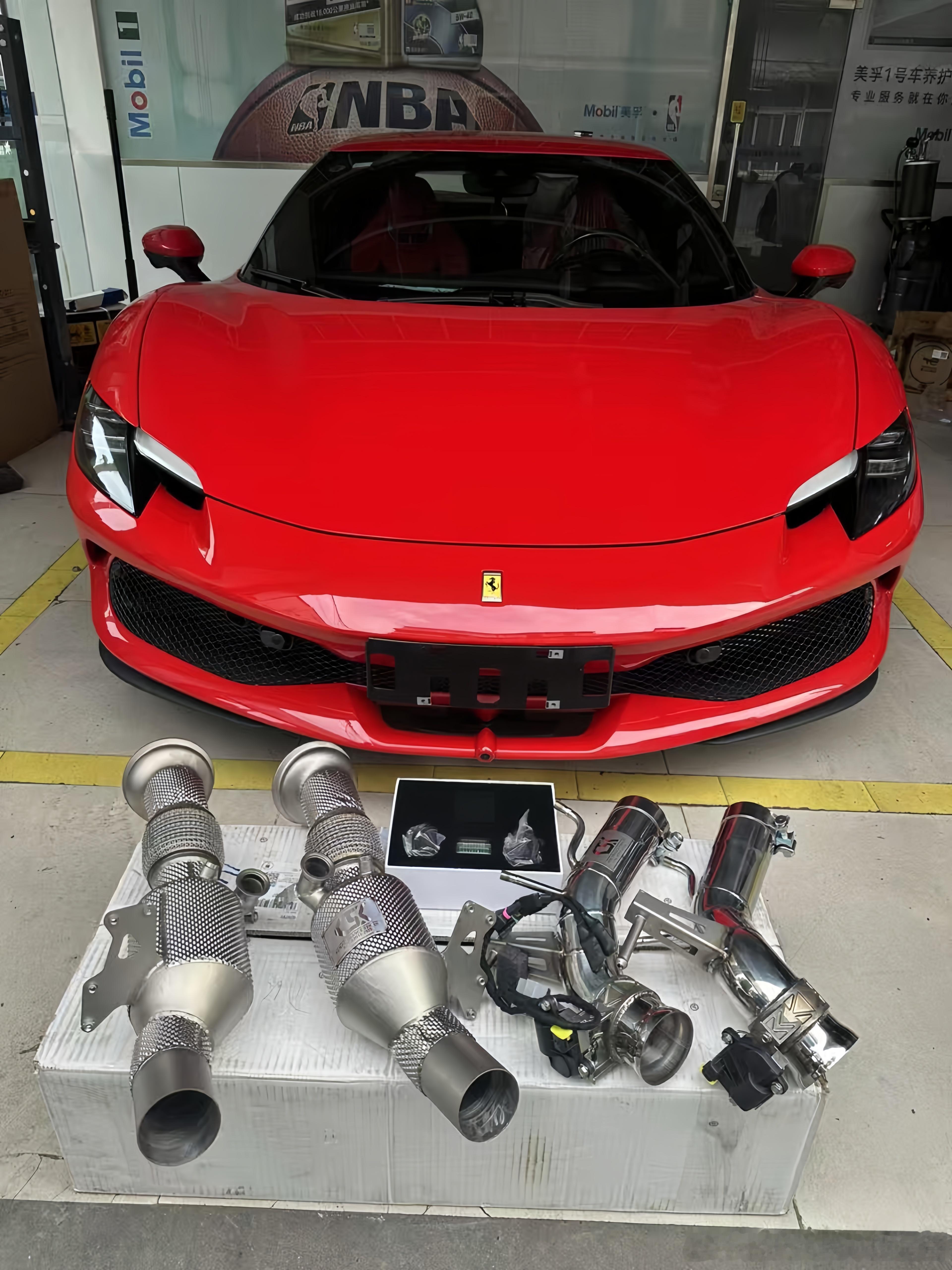 法拉利296 GTB 升级CSK头段100目，搭配CSK尾段阀门排气 ⬆️ 