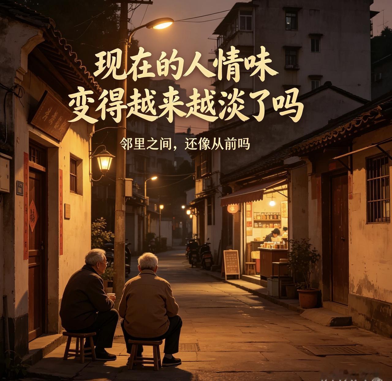 我认为变淡。

现在的人情味变淡了吗？何止变淡，简直就是冷如冰霜。有的冷若路人。