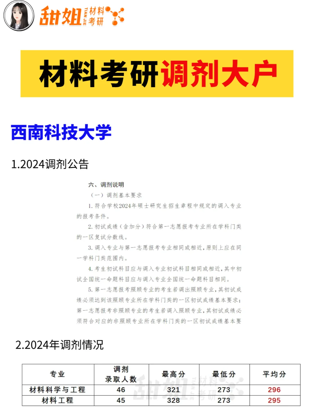 材料考研，估分不够，先看看这些调剂大户！