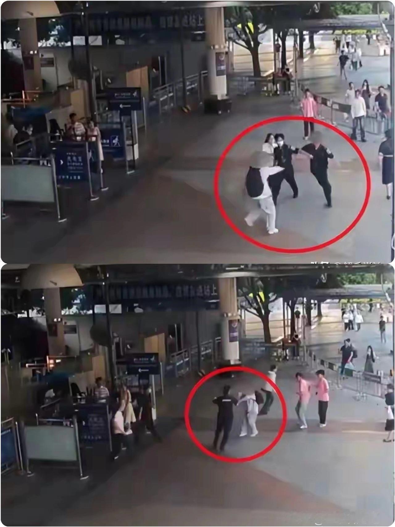 浙江，一大学教师结束旅行，返程时，在火车站走错出口。谁知，竟遭25岁安检员辱骂.