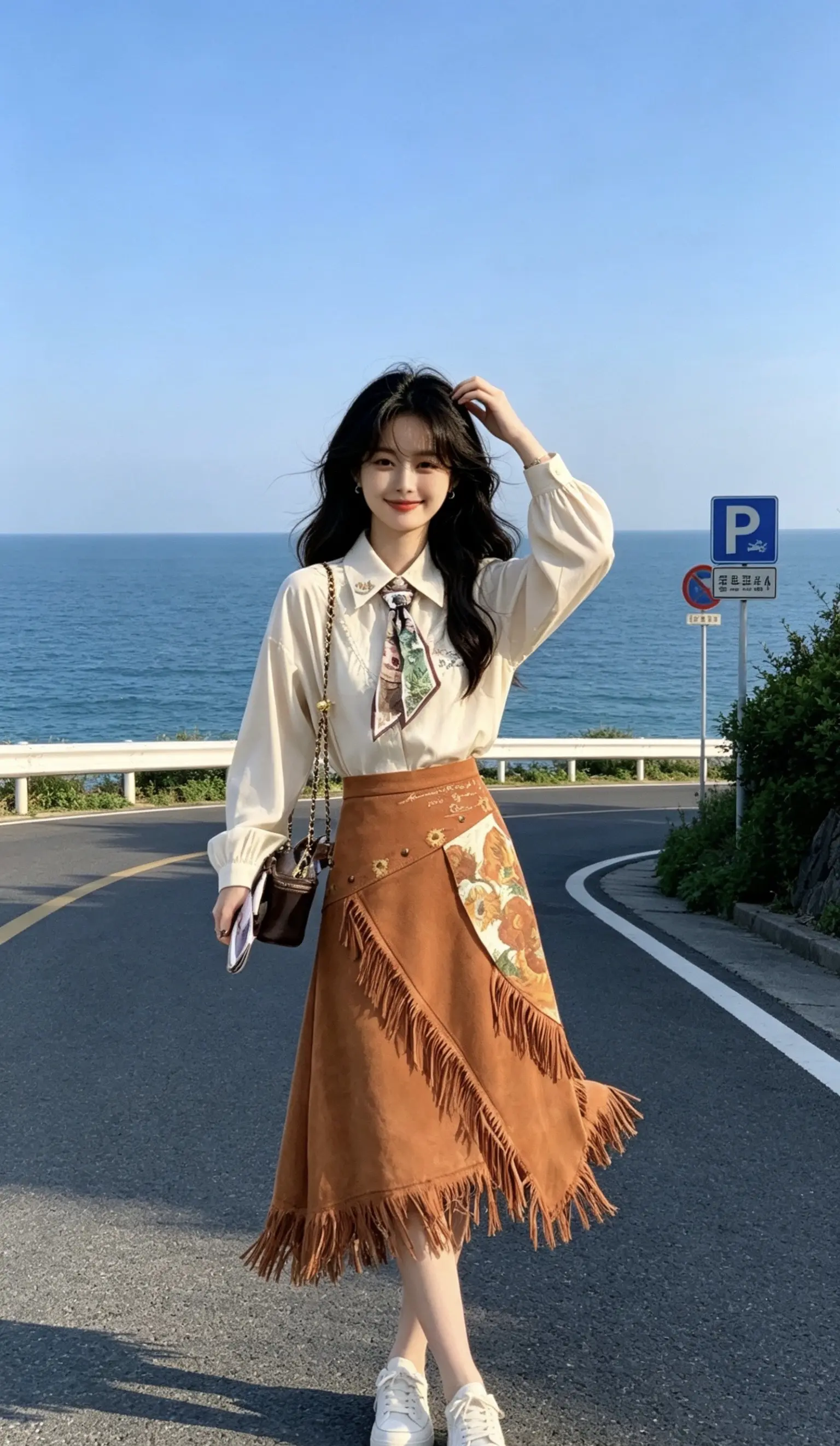 天好蓝，这么穿好美