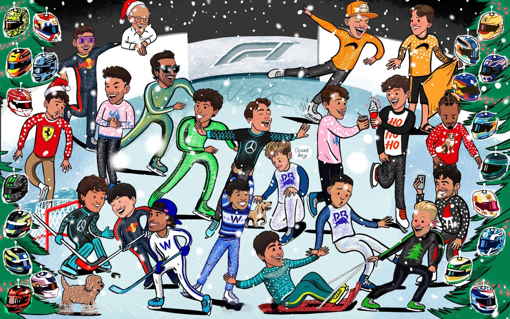 师傅们的圣诞祝福  Merry Christmas～F1