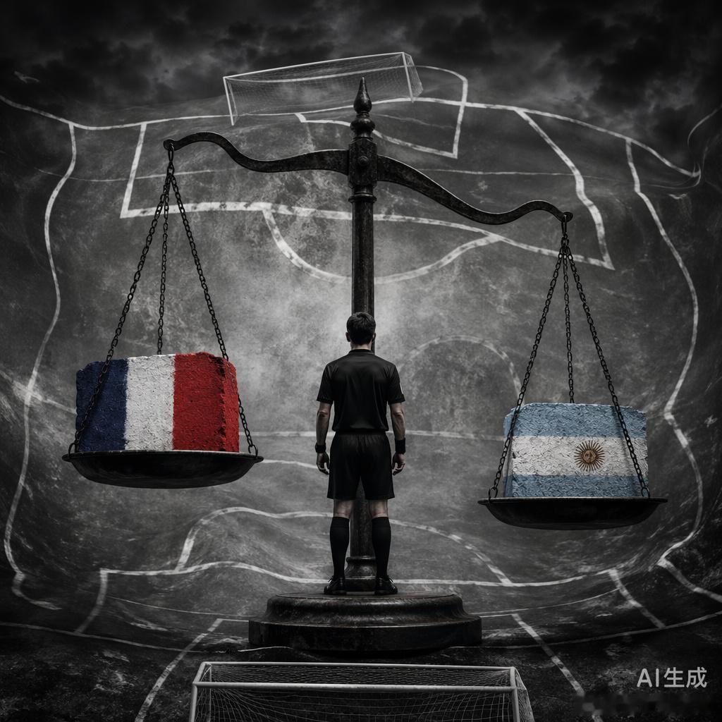 FIFA这波操作真是把“端水”玩成了行为艺术。🤦♂️阿根廷vs埃及那场，法国裁