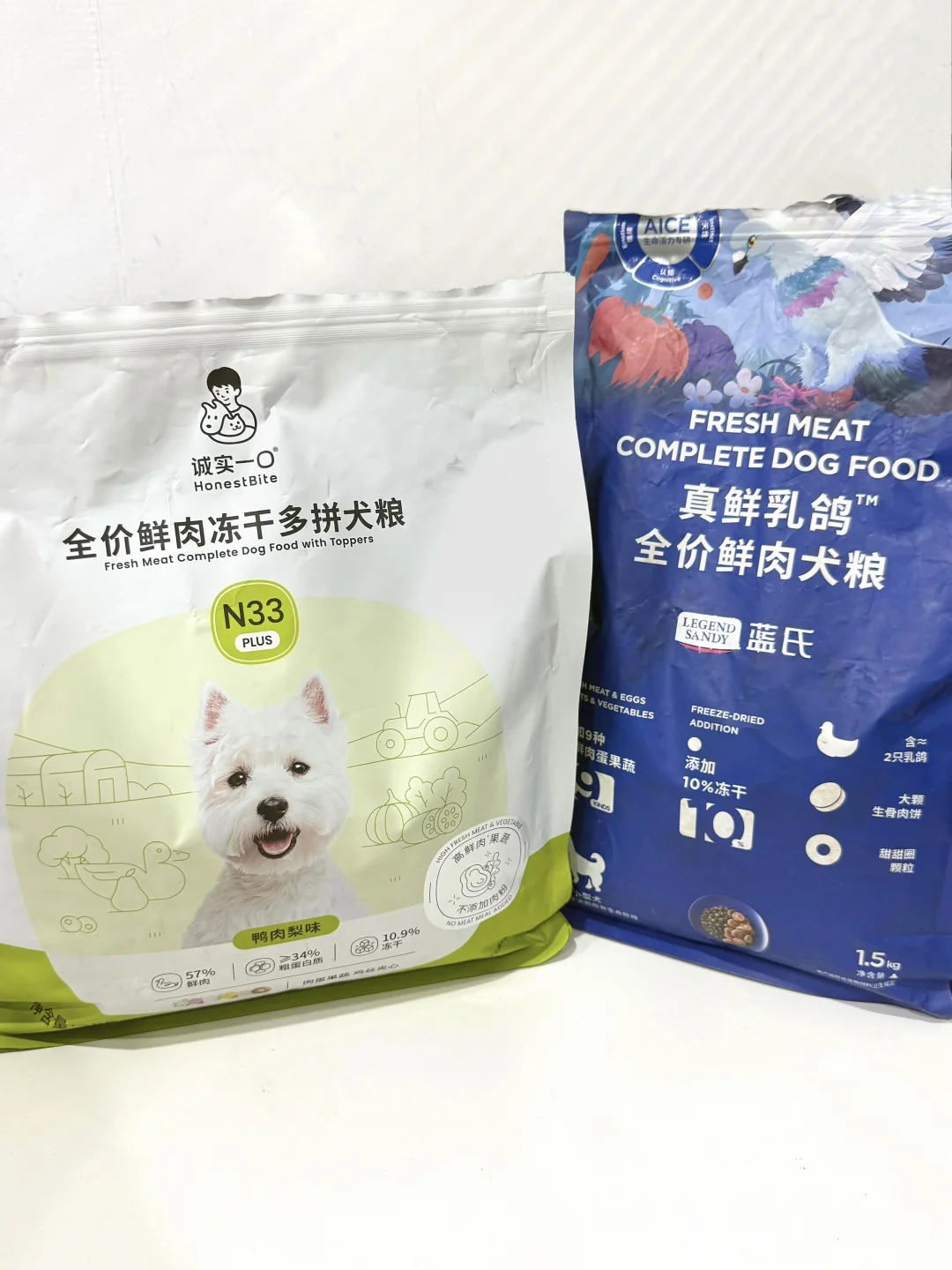 这两款真的是实打实管用能去泪痕的狗粮了