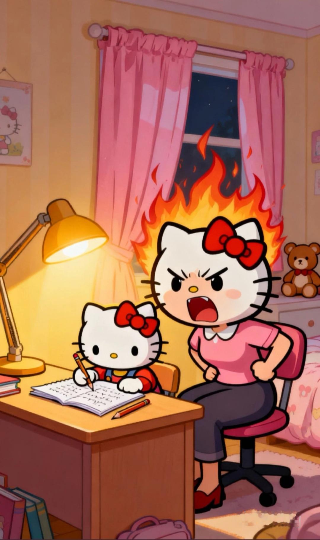 我家楼下有个年轻的妈妈，常常能听见她辅导孩子写作业的声音，她家闺女好像是三年级了