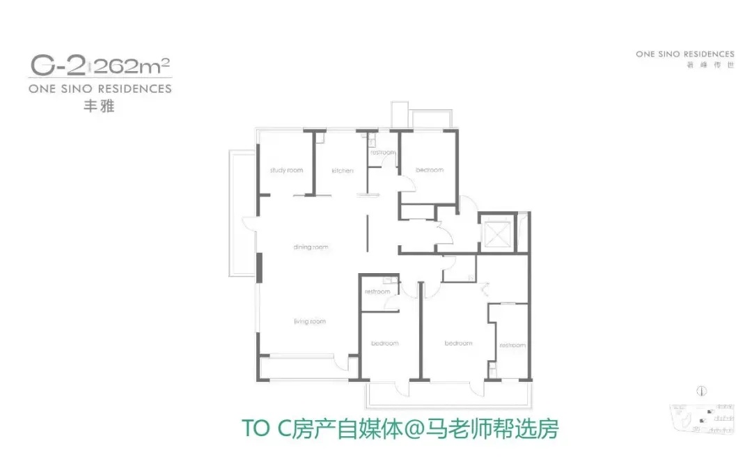 丰台中海郭公庄丰和叁号院，户型面积段为168-260㎡的纯四居设计，高端改善楼盘...