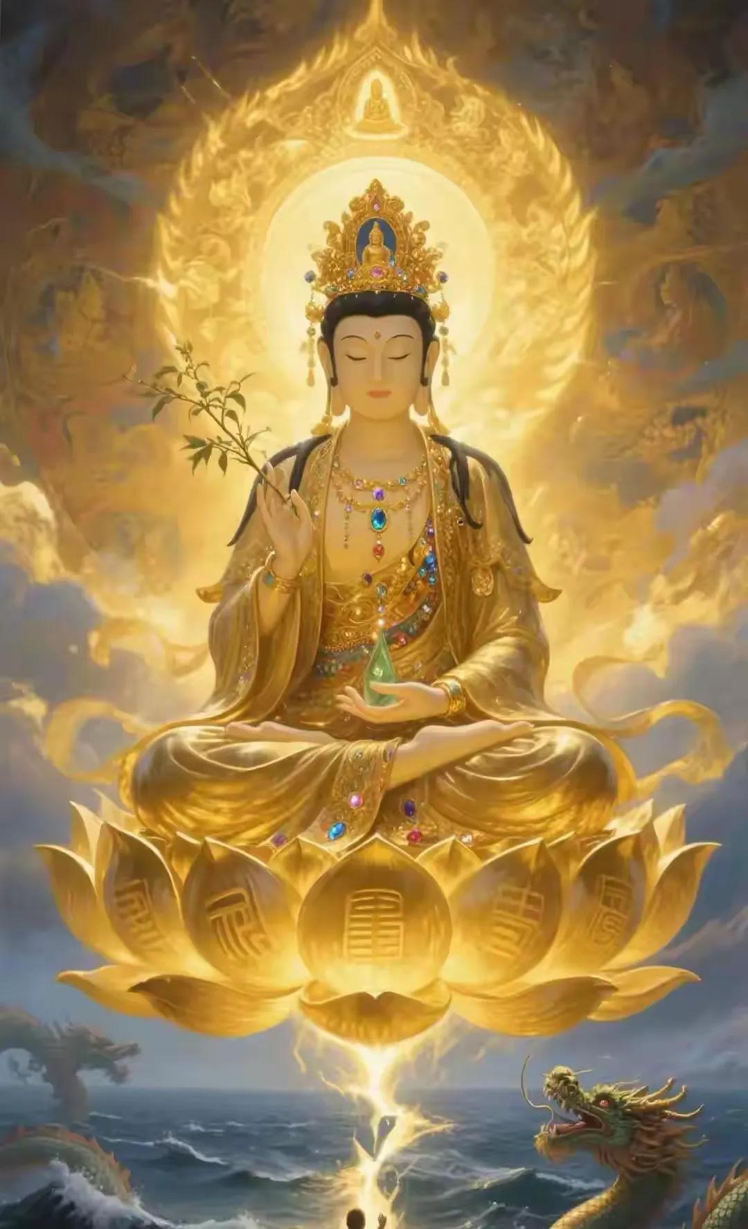 快 接一句谢谢菩萨，菩萨会把你的烦恼都赶走，护你身心康泰，喜相随 [求关注][拜