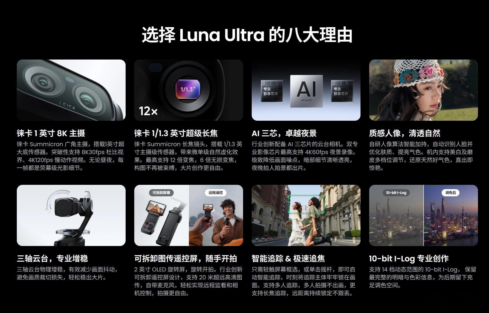影石Insta360 Luna Ultra终于发布了，价格是3999元（标准套装
