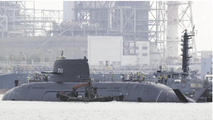 台 “民进党” 正式公布，

2 月 8 日，台湾省民进党当局首次公布自制潜舰 