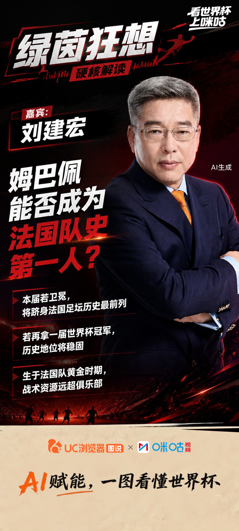 《绿茵狂想》第28期精彩回顾🎙、 、、 热议世界杯今日热点，谈到了法国队人才层