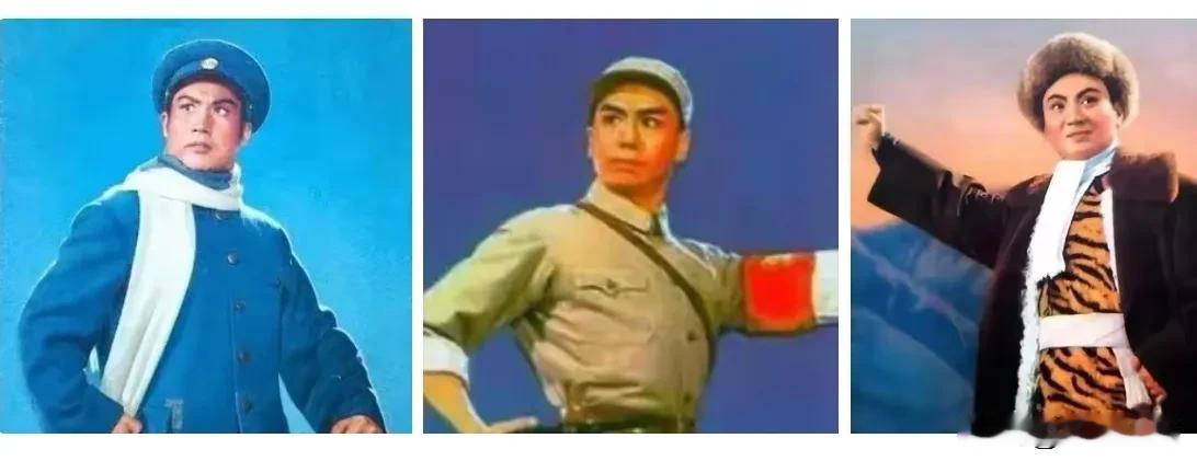 样板戏经典人物剧照
李玉和、郭建光、杨子荣
