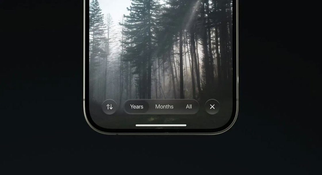 iOS26设计渲染图曝光据说下一代苹果 iOS 系统设计渲染图，将以“Livin