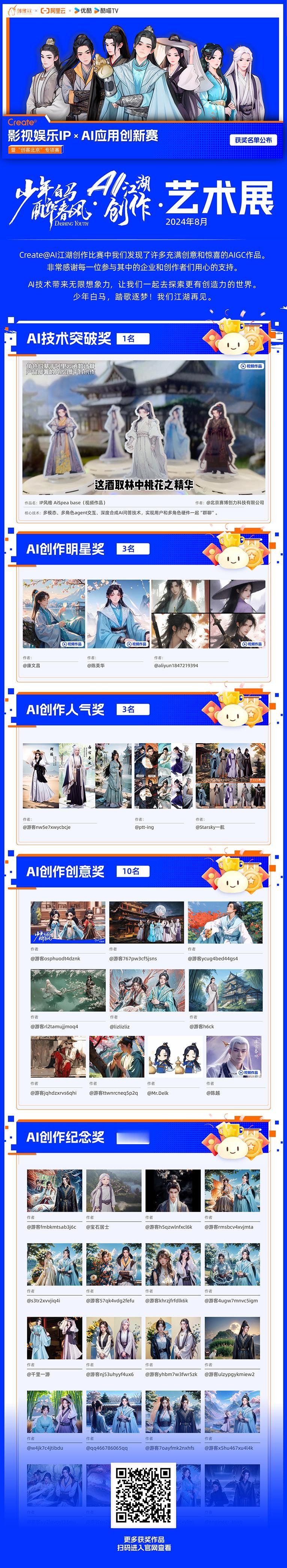 【获奖名单公布】Create@影视娱乐IPXAI应用创新赛暨“创客北京”专项赛获