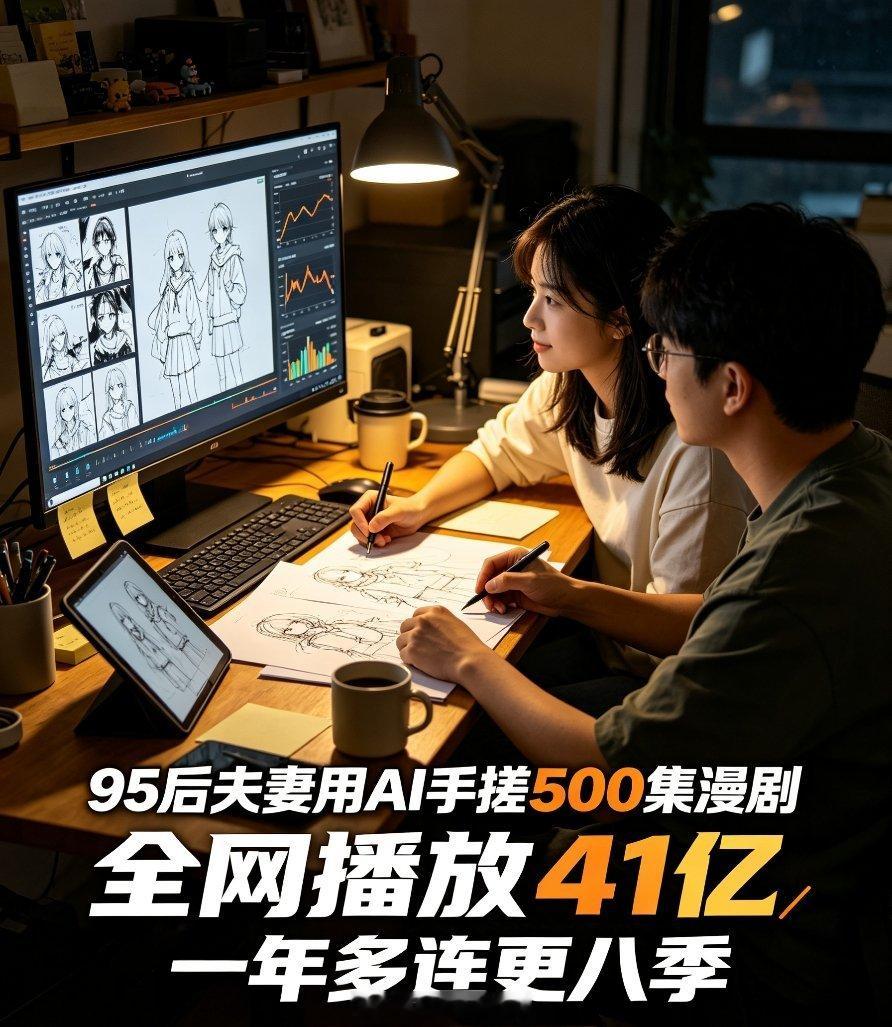 真的被这对95后夫妻惊到了。不是什么大公司，也不是成熟团队，就两个人，靠AI辅助