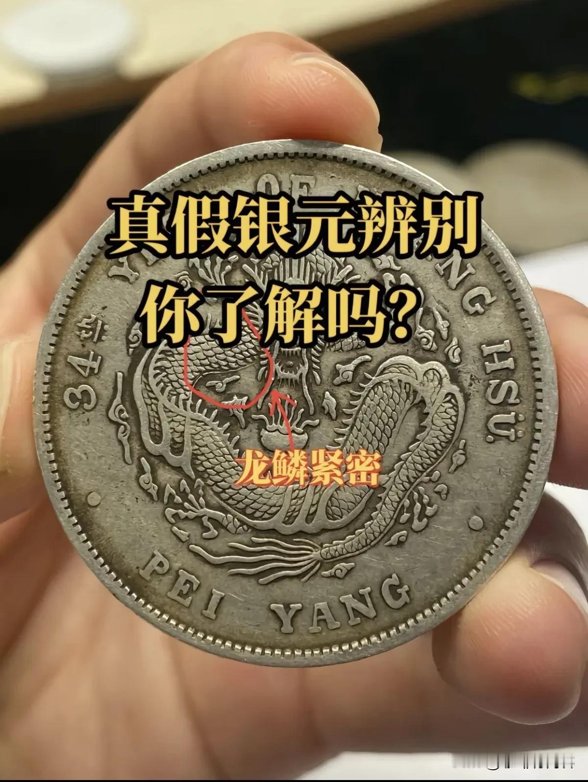 真假银元鉴别
龙鳞紧密的为真
齿底有夹丝的为真
一定好好看看
#分享钱币之美# 