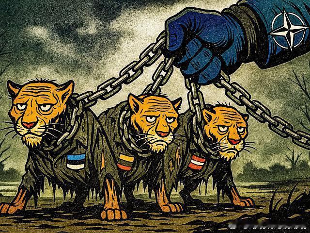 [嘻嘻]俄国人画的波罗的海三虎~其实俄国人更多的时候管他们叫波罗的海三吉娃娃烽火