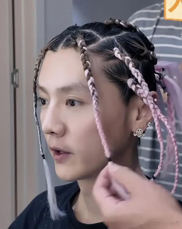 鹿晗脏辫 随便一截都帅出天际  真的什么风格都能完美驾驭 