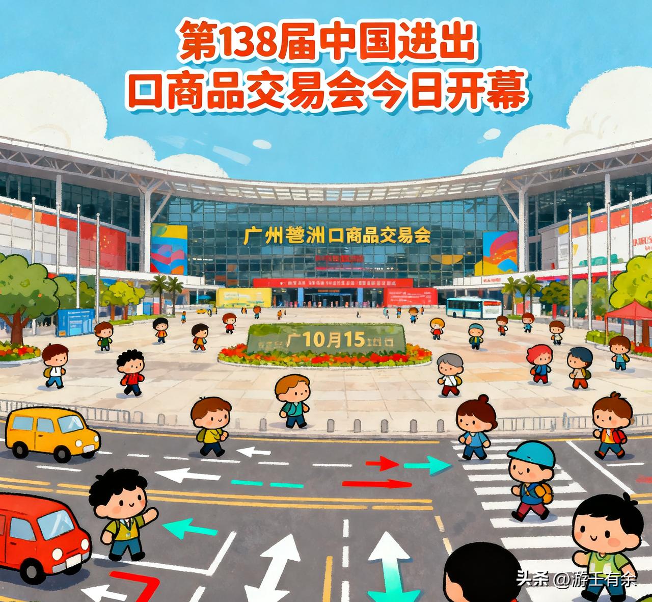 第138届广交会今日开幕：10月15日，第138届中国进出口商品交易会在广州开幕