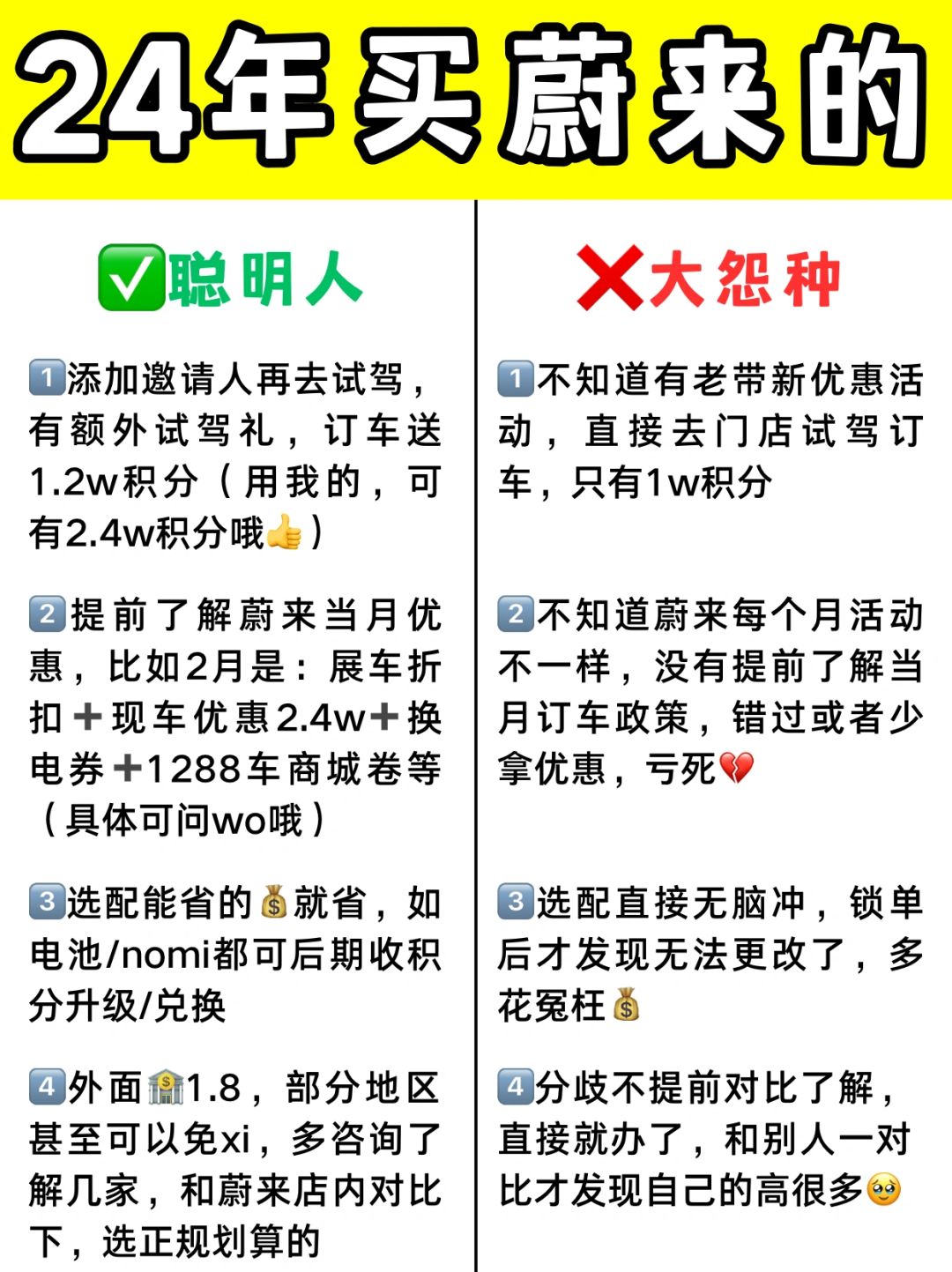 蔚来24款车型来啦✅做好攻略入手不吃亏‼️