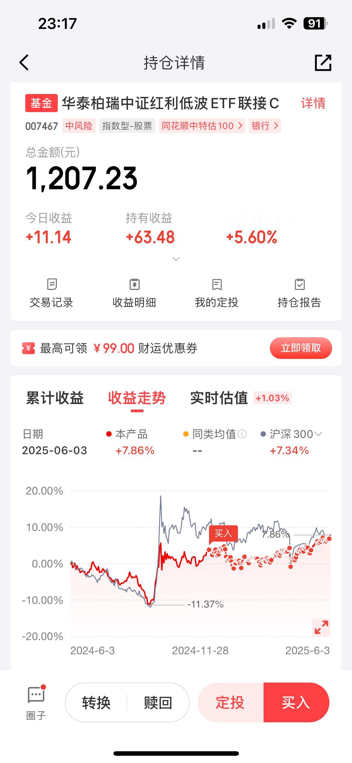 定投中证红利半年多了，分享一下感悟！

我觉得红利类的指数基金，可以作为基金入门