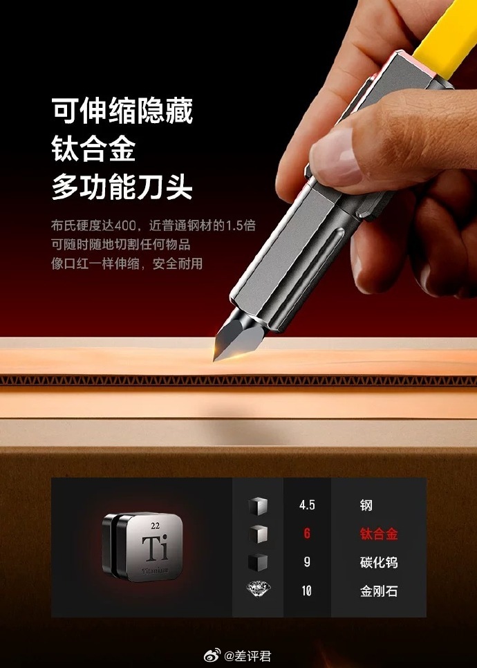 #差评说数码# 到底还有什么是配件厂商做不出来的 集成打火机和钛合金刀头的 US