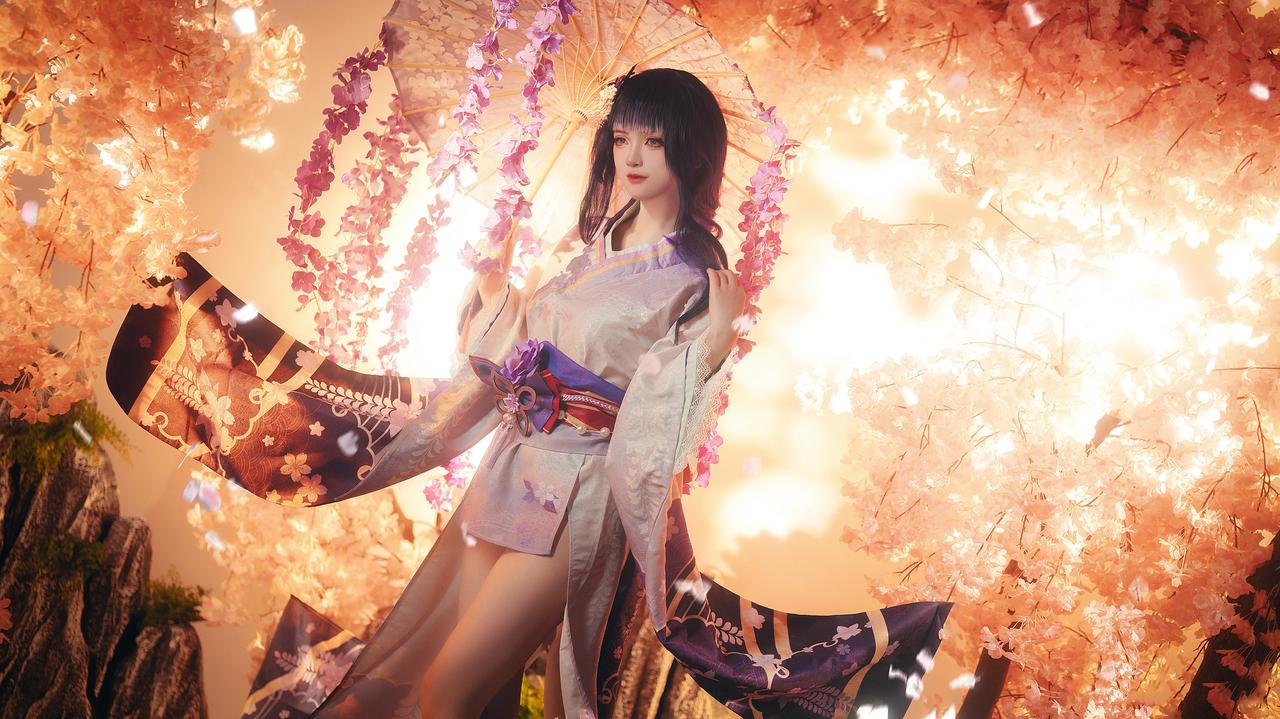 雷电将军：舍弃黑暗和权利，去寻找光明！
COSER：夏沫沫肉沫沫#原神# #游