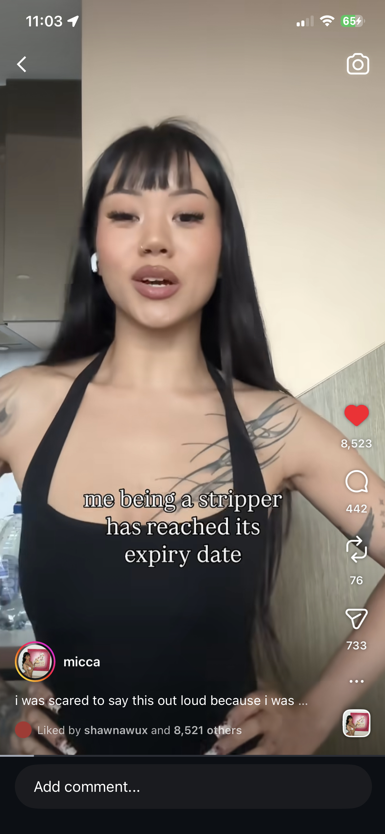 在做content research的时候发现这个女生，在做了四年的脱衣舞娘之后