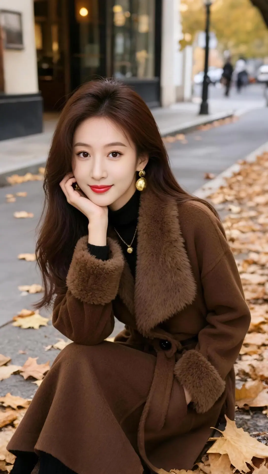 AI棕调街拍 随变ai随便玩