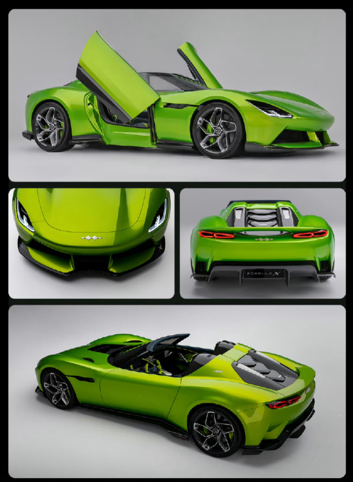 方程豹首款轿车FORMULA X迪子终于审美在线了，而且方程豹这个车标放在跑车上