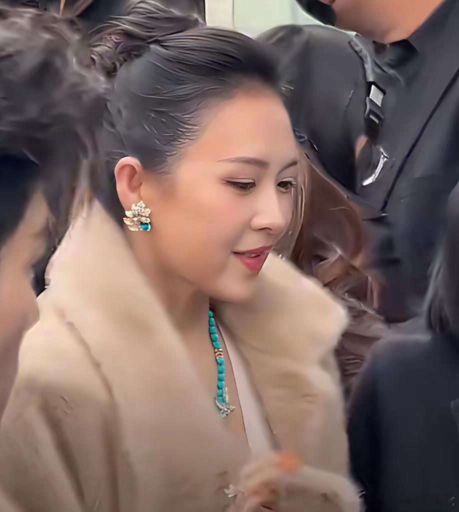 先不说章子怡的脸有啥变化就只看她的头发鬓角明显的秃了，用了化妆刷扫了眉粉，要不然