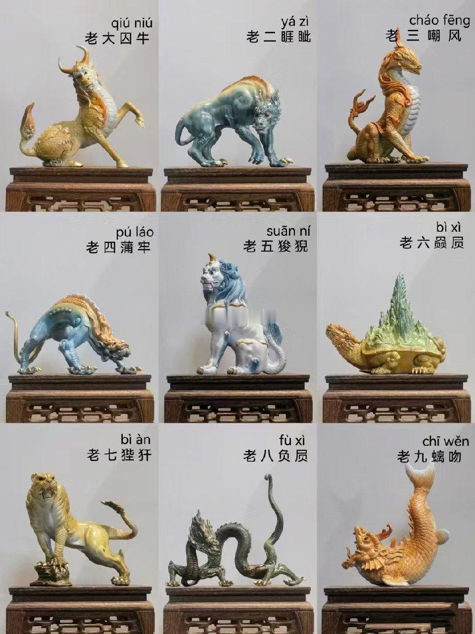 囚牛、睚眦、嘲风、蒲牢、狻猊、霸下、狴犴、负屃、螭吻，你都会读吗？ 