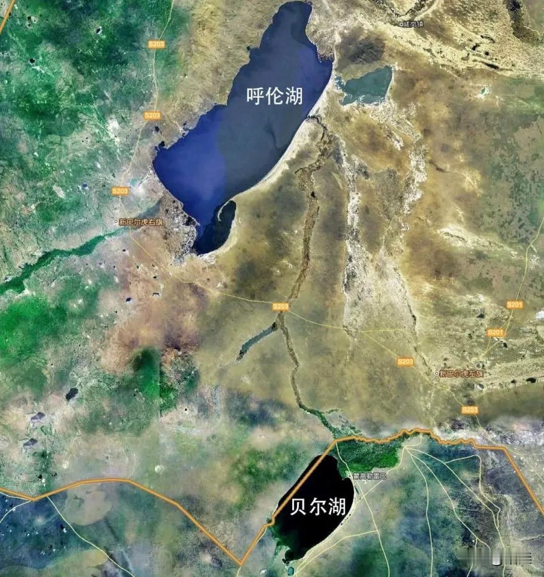 贝尔湖古称捕鱼儿海，93.4%属蒙古国，剩下不到41平方公里属于我国。
即便只占