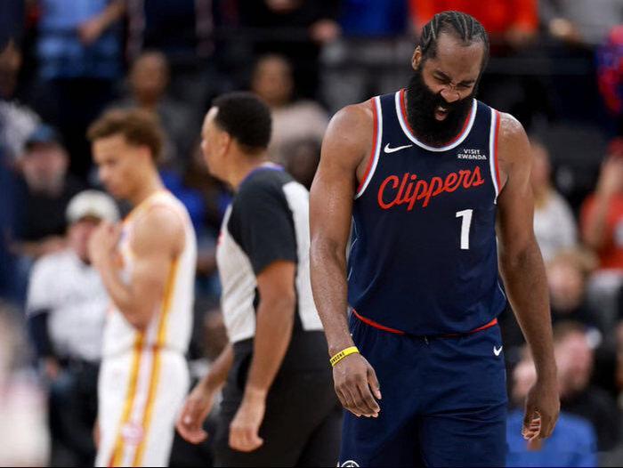 登迷破防 快船哈登 NBA谁懂登密的心酸😭球迷晒大数据，哈登是首轮最容易遭遇顶