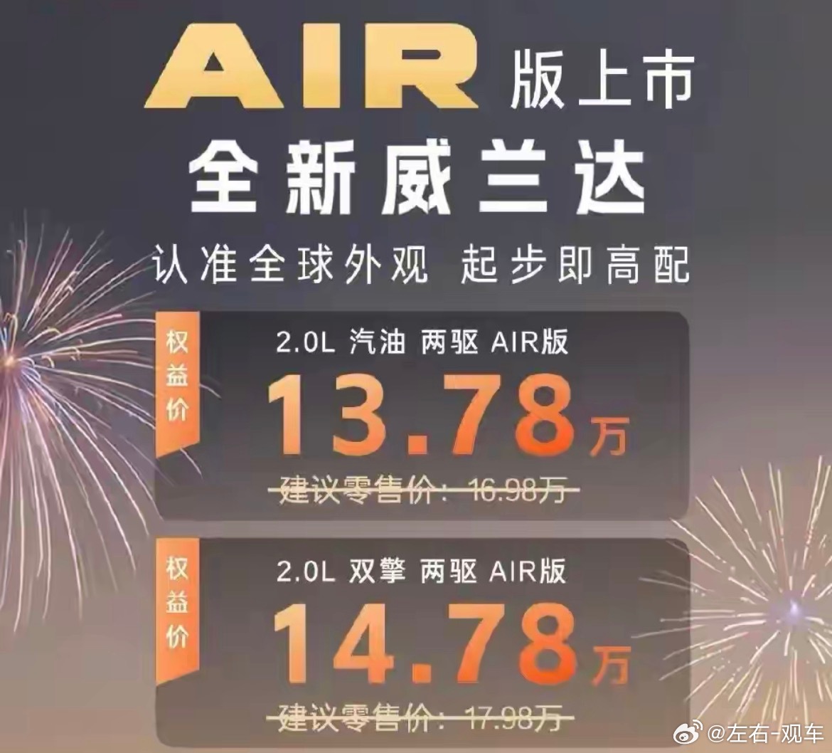 左右观车 主流合资车价格战杀疯了！本田、丰田、日产多款车型加入降价阵营，包括插混