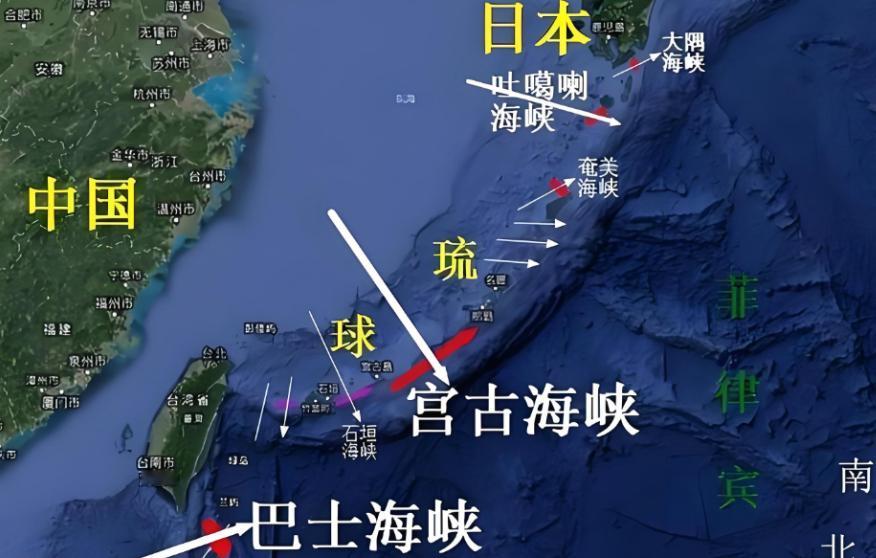 日本自卫队滋扰辽宁舰编队训练日本要接受，我们在宫古海峡，还是大隅海峡、土噶喇海峡