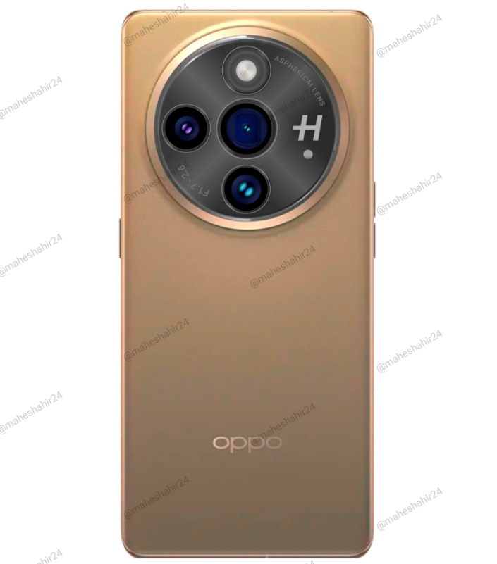 OPPO Find X7 系列渲染图，闪光灯的位置或许会有调整，背部整体设计和F