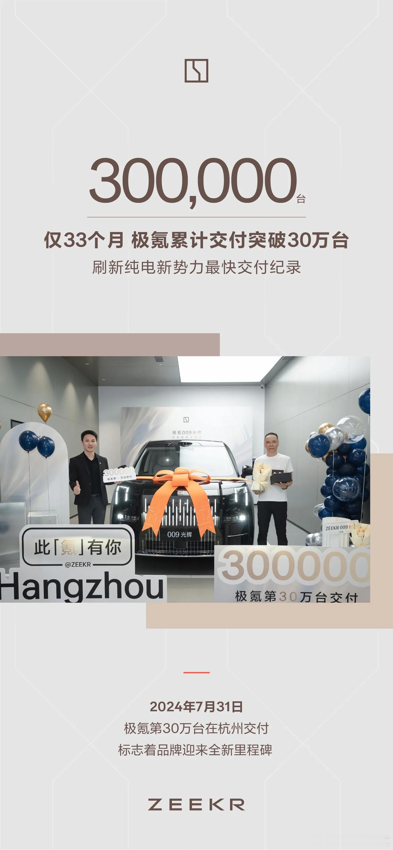 华为28个月卖出了40万辆新能源汽车，极氪33个月卖出了33万辆新能源，这些新能