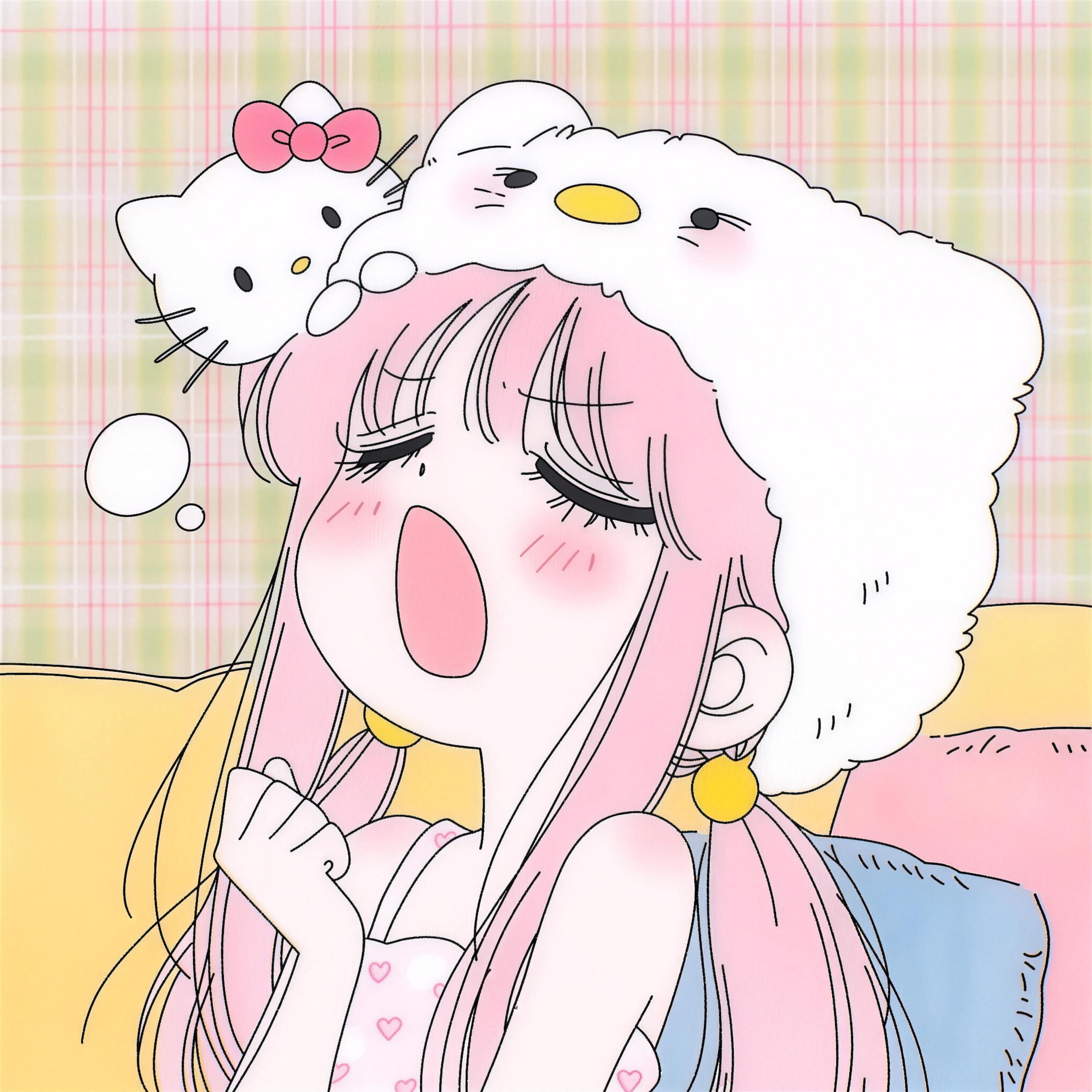 𝙒𝙚𝘾𝙝𝙖𝙩丨心动感动漫女头动漫头像 | 女生头像 |多巴胺系动漫头
