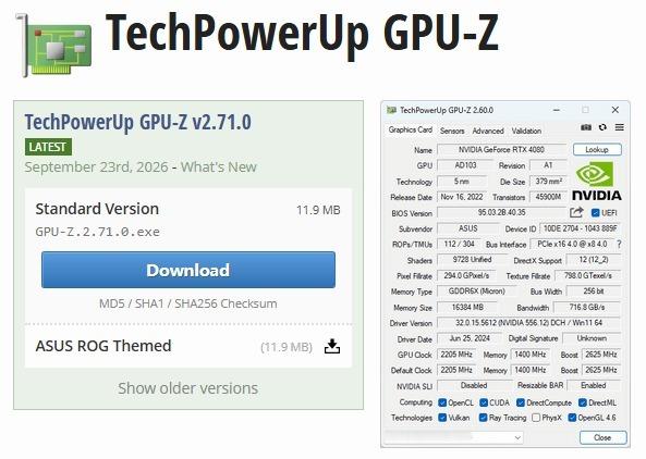 RTX 50系列用户快更新[彩虹屁][彩虹屁][彩虹屁]GPU-Z的2.71.0