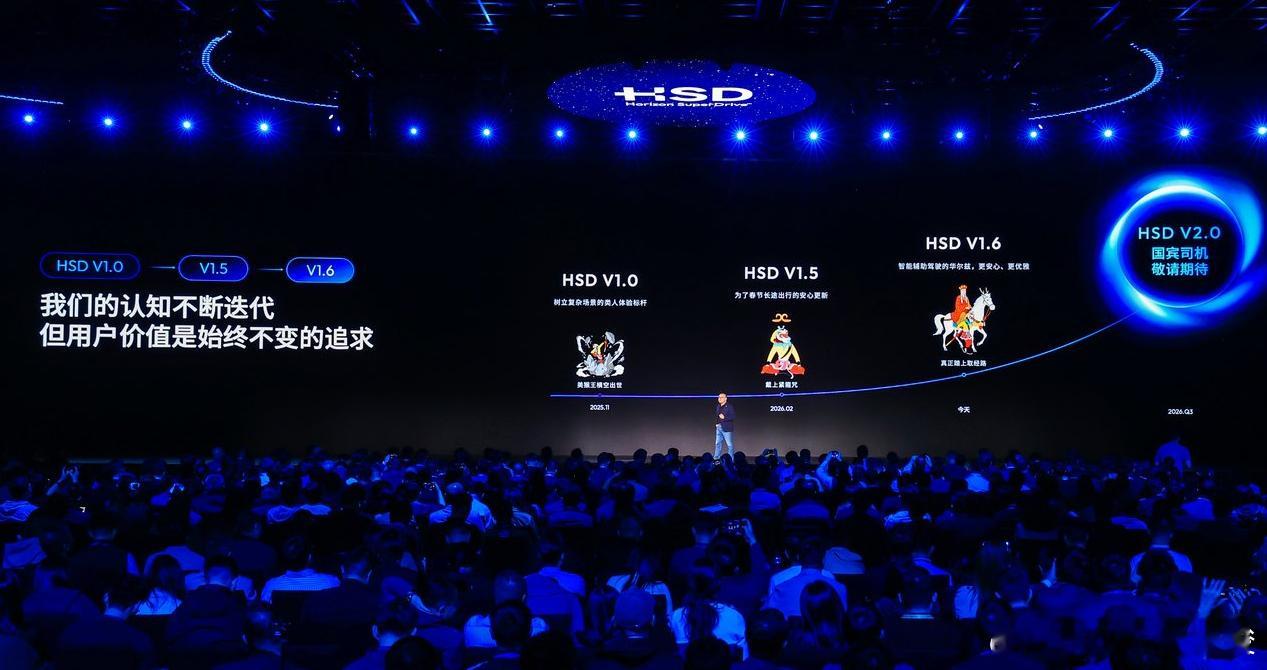 地平线 HSD 的迭代思路一直很清晰，从 V1.0 类人标杆、V1.6 安心智驾