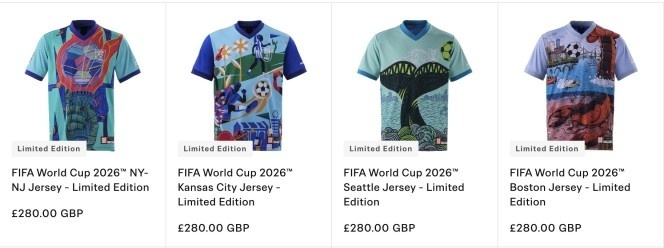 抢钱？泰晤士：FIFA推出世界杯限量版文化衫，售价280镑一件 