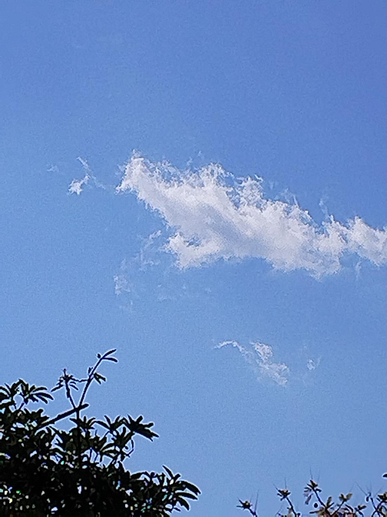 最近重庆天气好到爆！湛蓝天空上飘着大朵大朵的白云，就像棉花糖一样软绵绵的，风景美