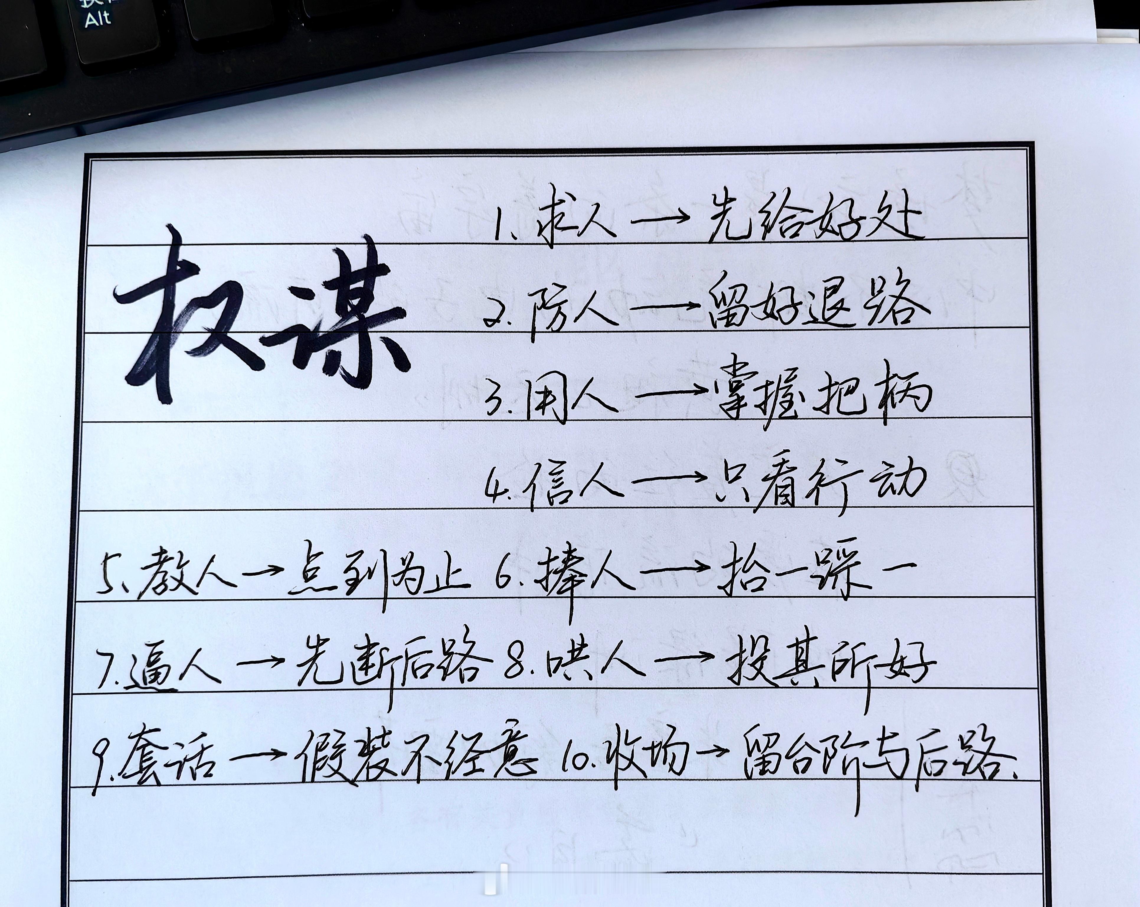 一起练字 读孙子兵法，享启强人生！权谋