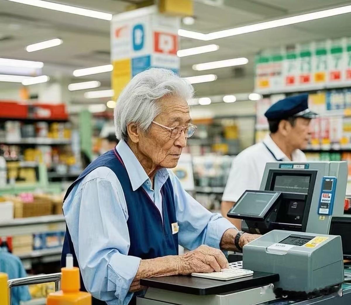 日本未来老年人就业人数肯定还得接着涨。现在日本老龄化程度越来越深，2024年65